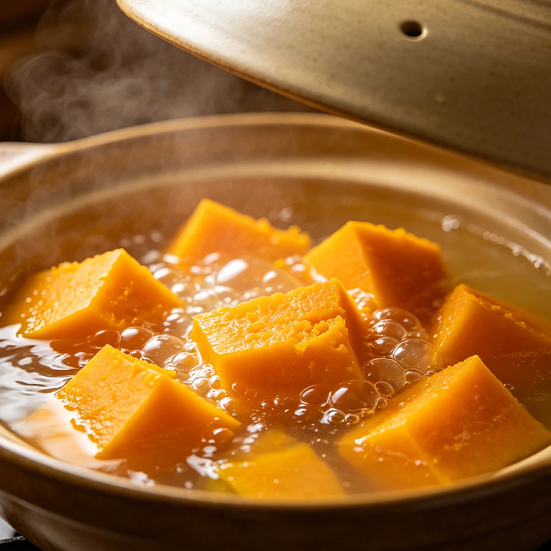 Pumpkin Simmered Asparagus