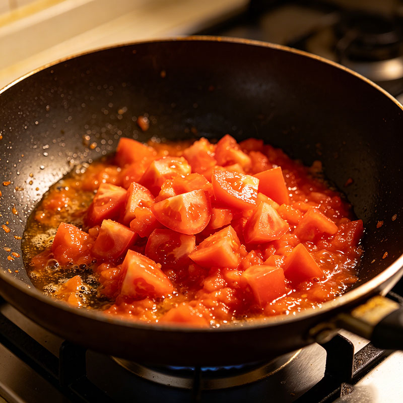 Sauté the Tomatoes