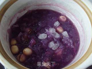Purple Sweet Potato, Snow Fungus & Lotus Seed Soup