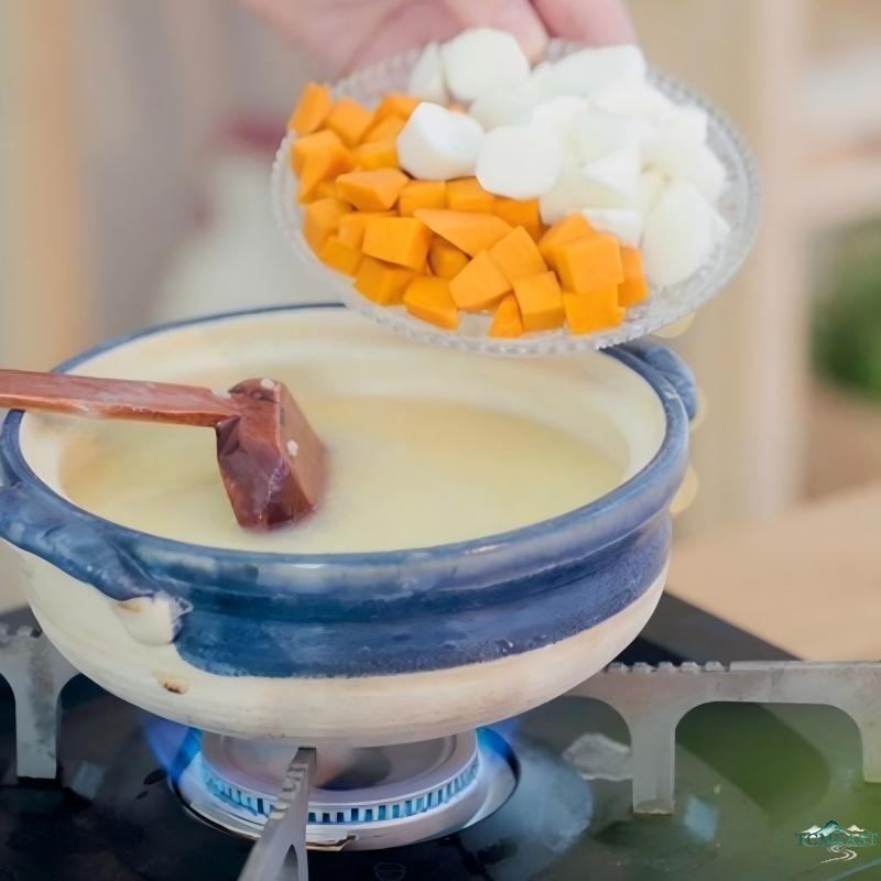 Millet, Yam and Pumpkin Porridge