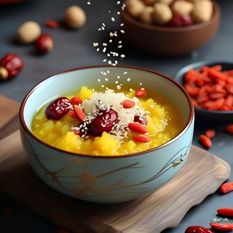 Millet, Yam and Pumpkin Porridge