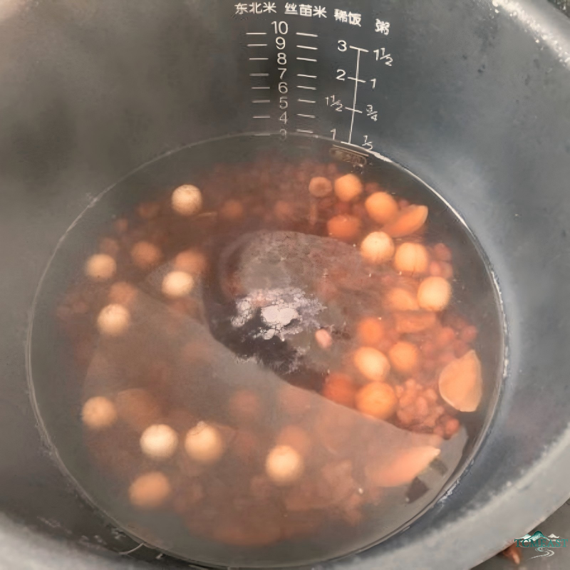 Lotus Seed, Lily Bulb and Euryale Ferox Porridge
