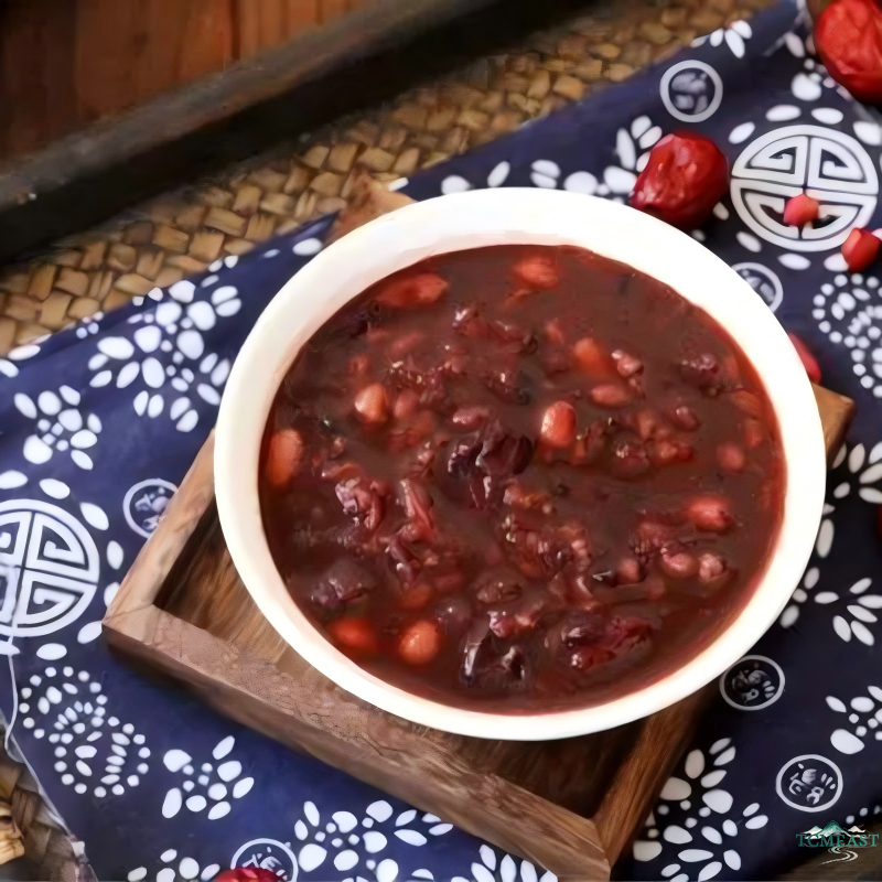 Red Date, Longan and "Five Reds" Congee (Blood-Boosting Tonic Porridge)