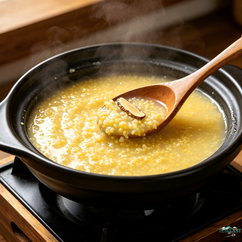 Astragalus and Codonopsis Millet Porridge (Qi-Boosting TCM Porridge)