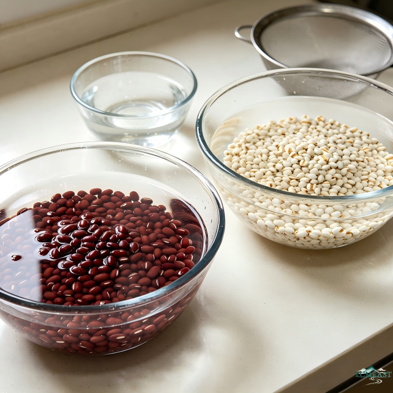 Coix Seed and Small Red Bean Porridge (Dampness-Relief Classic)