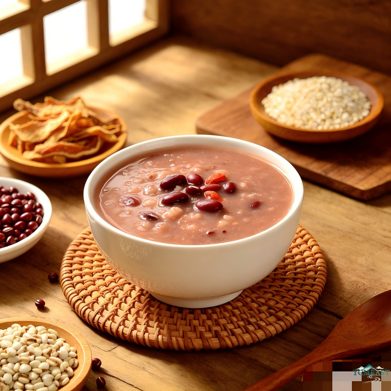 Coix Seed and Small Red Bean Porridge (Dampness-Relief Classic)
