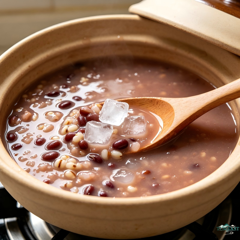 Coix Seed and Small Red Bean Porridge (Dampness-Relief Classic)