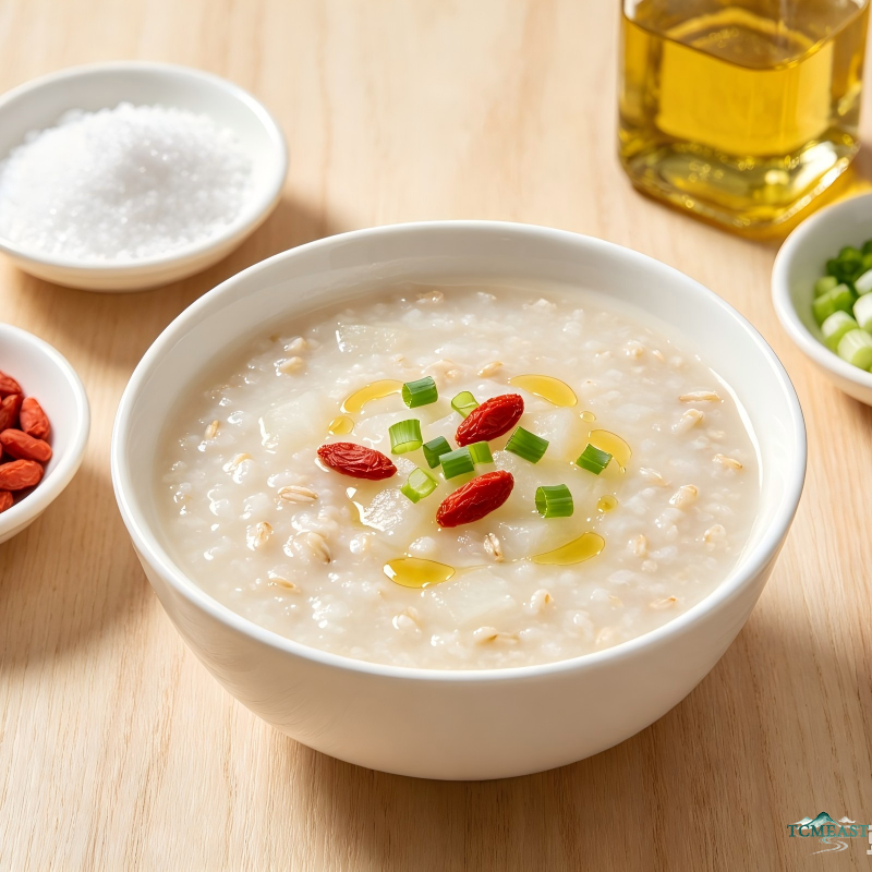 Winter Melon, Poria Cocos and Oatmeal Porridge (Dampness-Relief & Weight-Loss Congee)