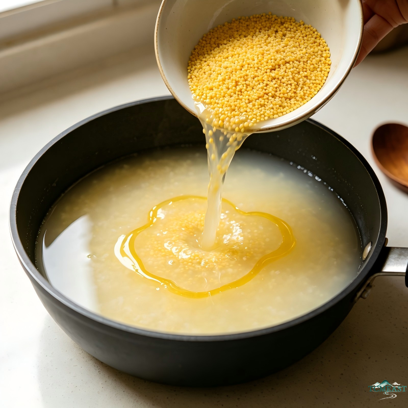 Chrysanthemum and Goji Berry Millet Porridge (Liver-Clearing & Eye-Nourishing Congee)