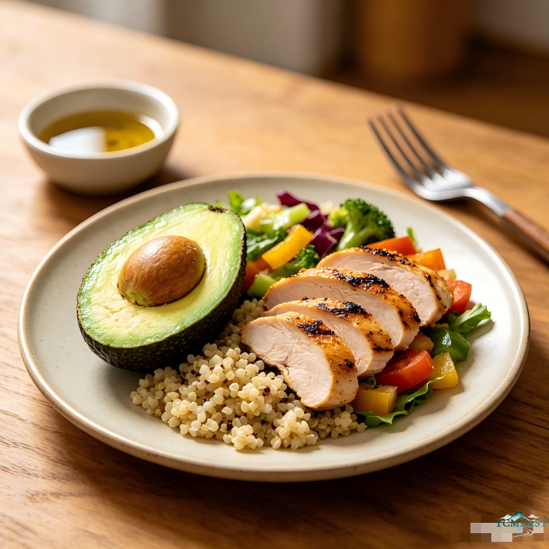 Quinoa Avocado Chicken Breast Salad