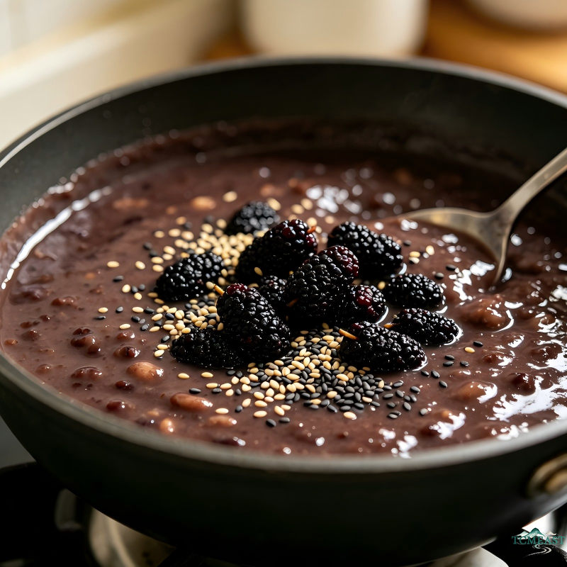 Black Five-Treasures Mixed Grain Porridge (Kidney-Nourishing Dark Congee)