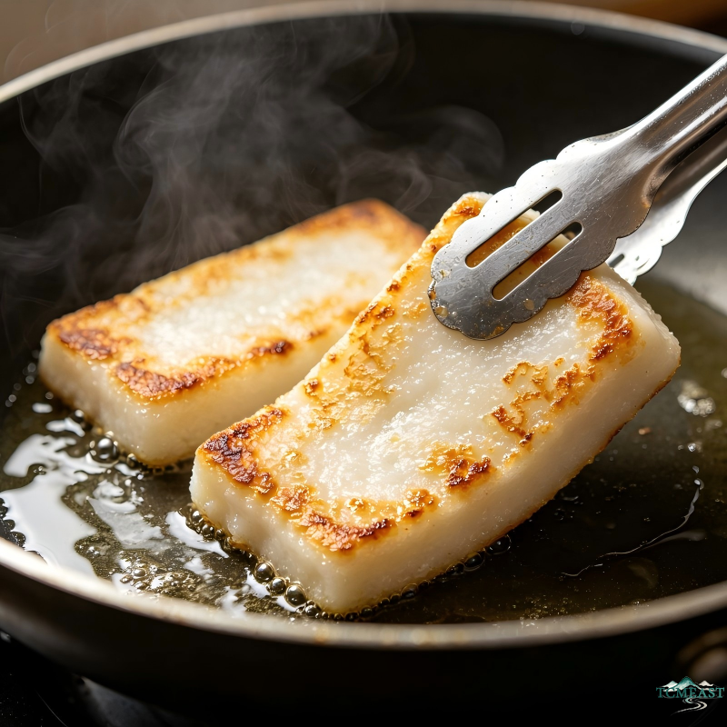 Ginger Juice Brown Sugar Glutinous Rice Cake (Ci Ba)