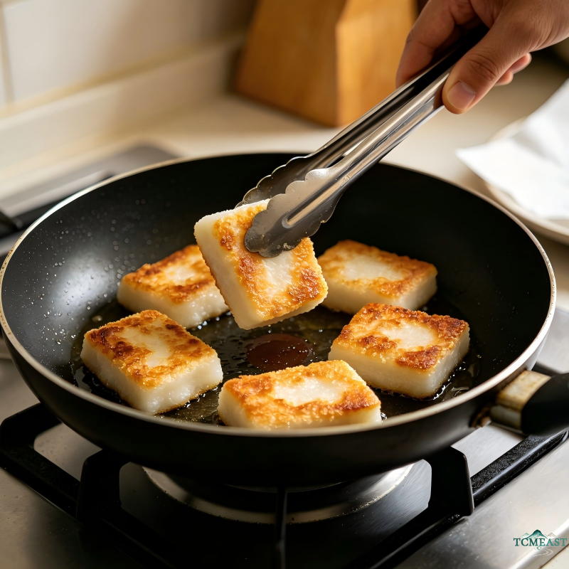 Ginger Red Bean Paste Glutinous Rice Cake (Stuffed Ci Ba)