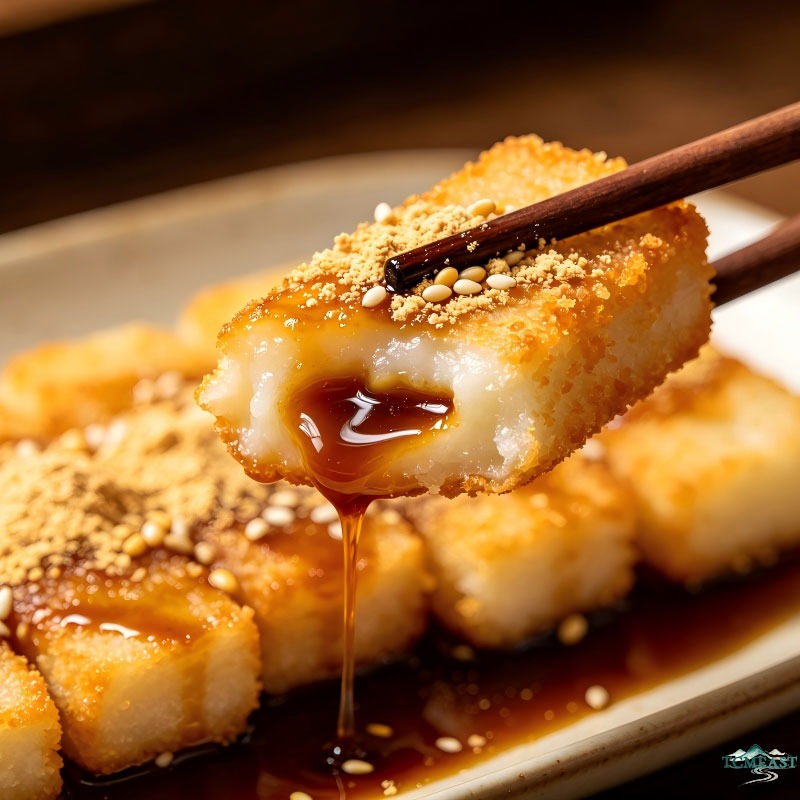 Ginger Juice Brown Sugar Glutinous Rice Cake (Ci Ba)
