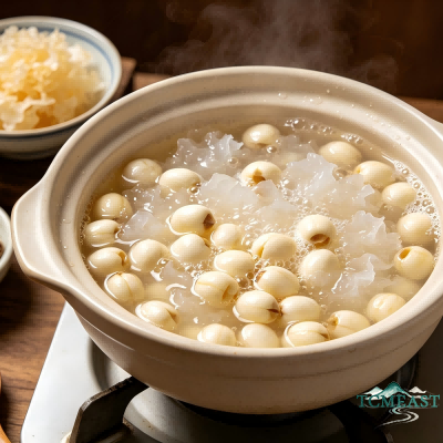 Osmanthus, Lotus Seed and Tremella Dessert Soup