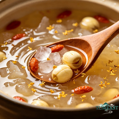 Osmanthus, Lotus Seed and Tremella Dessert Soup