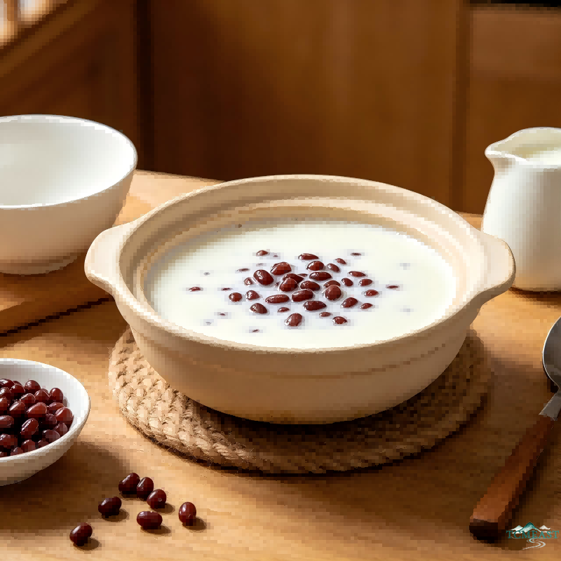 Red Bean Milk Pudding (Hong Dou Dun Nai)