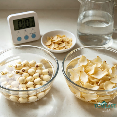 Lily Bulb, Lotus Seed and Tremella Dessert Soup