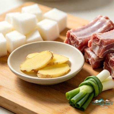 White Radish and Pork Rib Soup