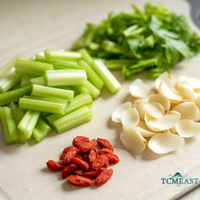 Stir-Fried Celery and Lily Bulbs