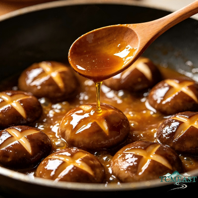 Braised Baby Cabbage with Shiitake Mushrooms