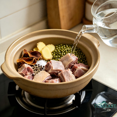 Mung Bean, Kelp and Old Duck Soup