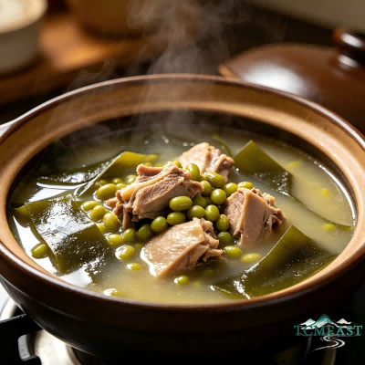 Mung Bean, Kelp and Old Duck Soup