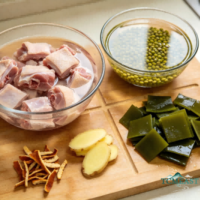 Mung Bean, Kelp and Old Duck Soup
