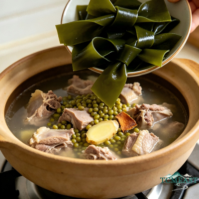 Mung Bean, Kelp and Old Duck Soup