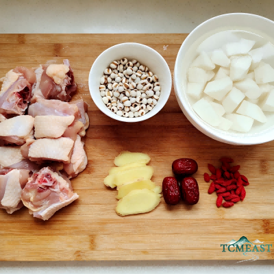 Chinese Yam, Euryale Ferox and Free-Range Chicken Soup