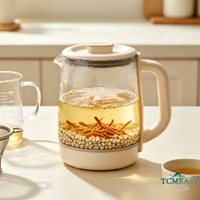 Dried Tangerine Peel and Stir-Fried Coix Seed Tea (Chen Pi Chao Yi Mi Cha)