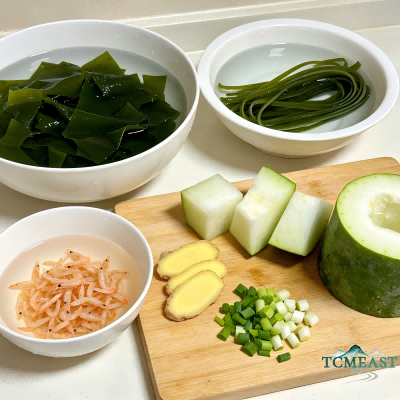 Winter Melon, Kelp and Dried Shrimp Soup