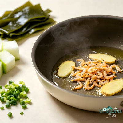 Winter Melon, Kelp and Dried Shrimp Soup