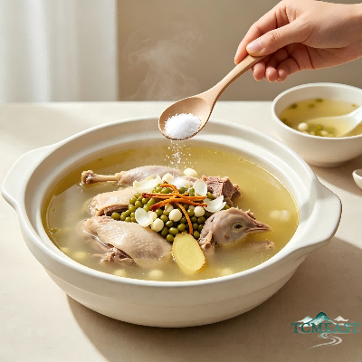 Mung Bean, Lily Bulb and Pigeon Soup