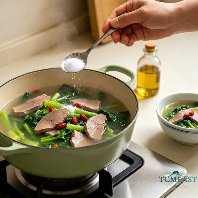 Spinach and Pork Liver Soup