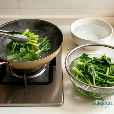 Spinach and Pork Liver Soup