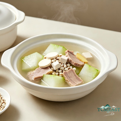 Winter Melon, Poria Cocos, Coix Seed and Lean Pork Soup