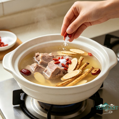 Astragalus and Codonopsis Lean Pork Soup (Huang Qi Dang Shen Shou Rou Tang)