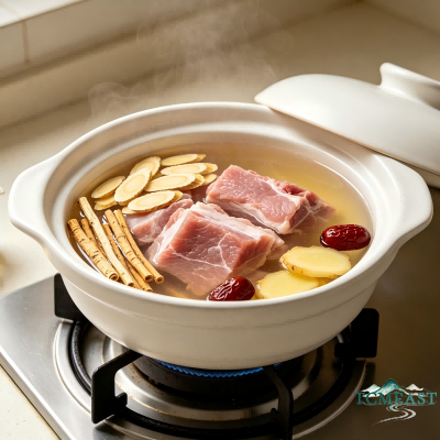 Astragalus and Codonopsis Lean Pork Soup (Huang Qi Dang Shen Shou Rou Tang)