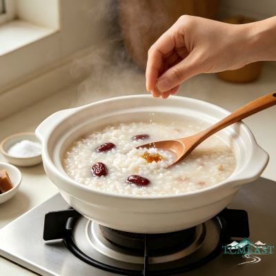 Ginger, Red Date and Glutinous Rice Porridge