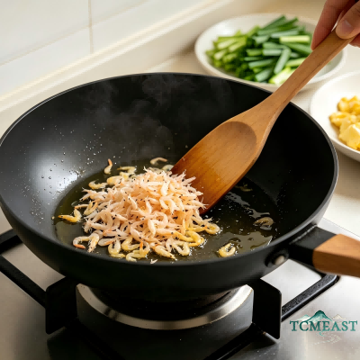 Stir-Fried Eggs with Chives and Dried Shrimp