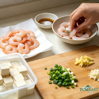 Stir-Fried Tofu with Shrimp