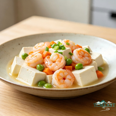 Stir-Fried Tofu with Shrimp