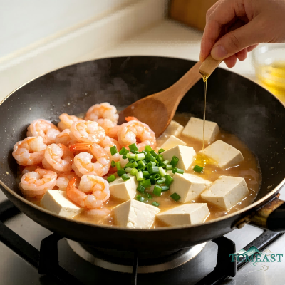 Stir-Fried Tofu with Shrimp
