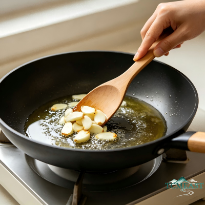 Stir-Fried Celery with Fresh Lily Bulbs