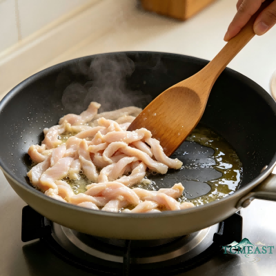 Stir-Fried Shredded Chicken Breast with Carrots