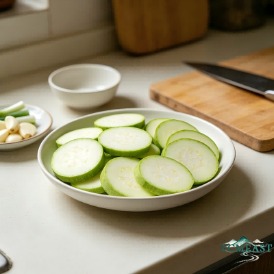 Stir-Fried Wood Ear Mushrooms with Zucchini