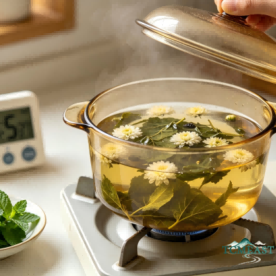 Sang Ju Bo He Tea (Mulberry Leaf, Chrysanthemum and Mint Tea)