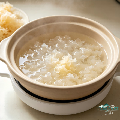 Rose, Snow Pear and Tremella Dessert Soup
