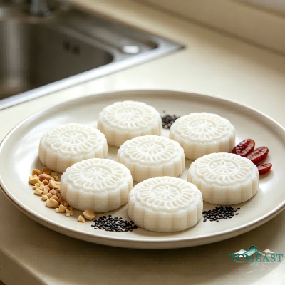 Peanut, Yam and Glutinous Rice Cake (Oil-Free, Low-Sugar Healthy Version)